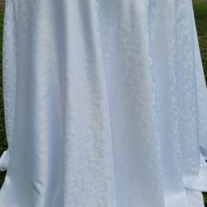 Fata de masa rotunda - brocard premium - alb ape