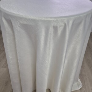 Fata de masa rotunda - brocard premium - ALB - model IN- Pachet 10 bucati